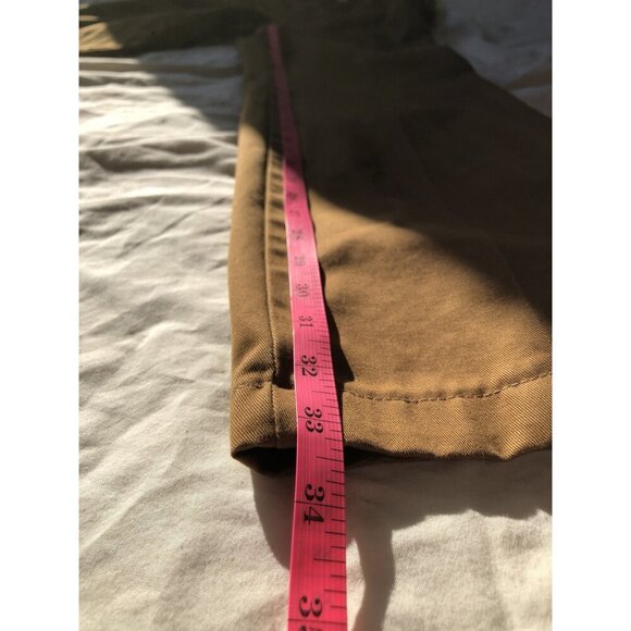 Land's End Chino Pants Mens Size 34 Brown 100% Cotton Tailored Fit Old Money - Picture 9 of 9